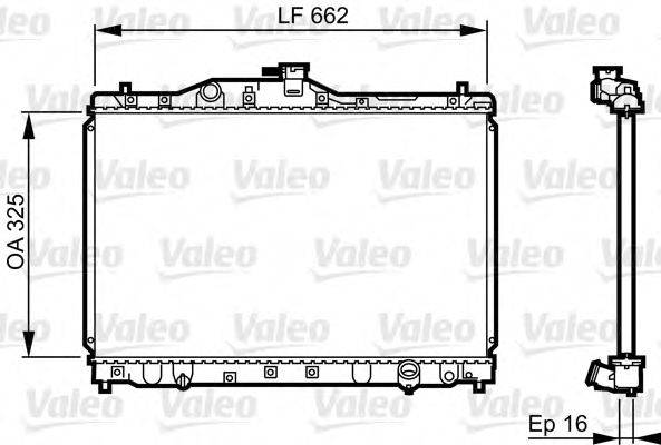 VALEO 731630 Радіатор, охолодження двигуна