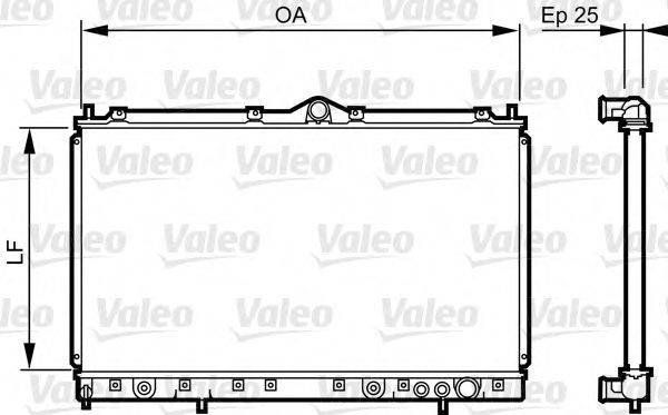 VALEO 731640 Радіатор, охолодження двигуна