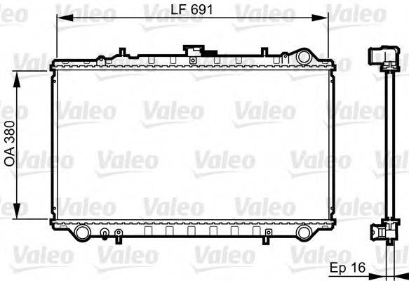 VALEO 731656 Радіатор, охолодження двигуна