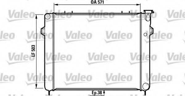 VALEO 731719 Радіатор, охолодження двигуна