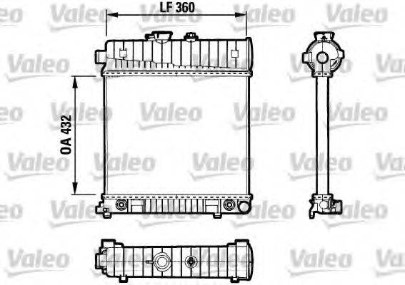 VALEO 731804 Радіатор, охолодження двигуна