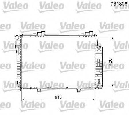 VALEO 731808 Радіатор, охолодження двигуна