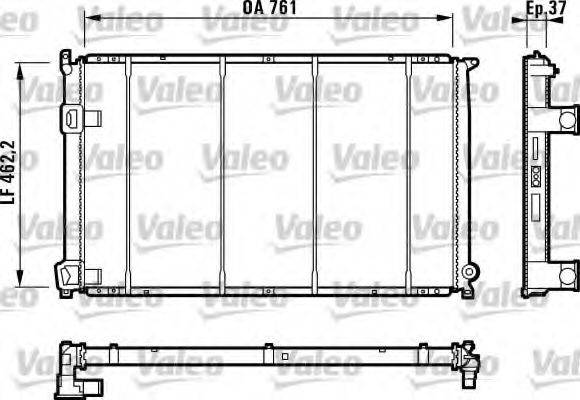 VALEO 732049 Радіатор, охолодження двигуна