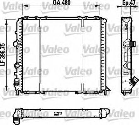 VALEO 732071 Радіатор, охолодження двигуна