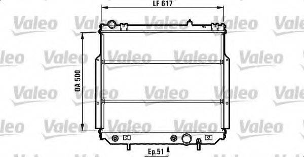 VALEO 732311 Радіатор, охолодження двигуна