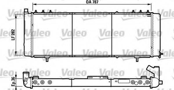 VALEO 732312 Радіатор, охолодження двигуна