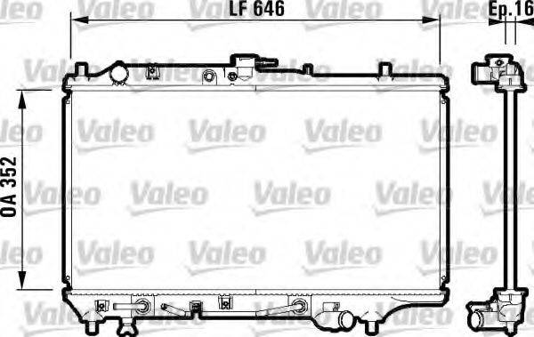 VALEO 732475 Радіатор, охолодження двигуна