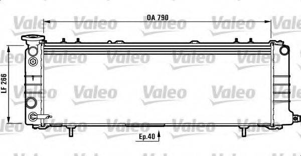 VALEO 732552 Радіатор, охолодження двигуна