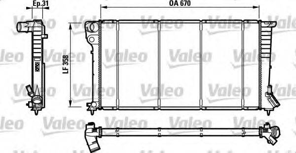 VALEO 732577 Радіатор, охолодження двигуна