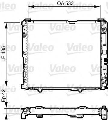 VALEO 732591 Радіатор, охолодження двигуна