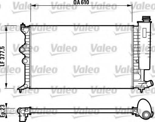 VALEO 732597 Радіатор, охолодження двигуна