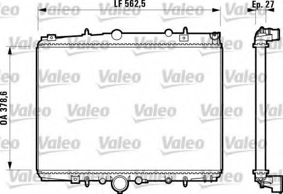 VALEO 732598 Радіатор, охолодження двигуна