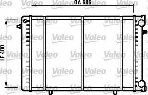 VALEO 732608 Радіатор, охолодження двигуна