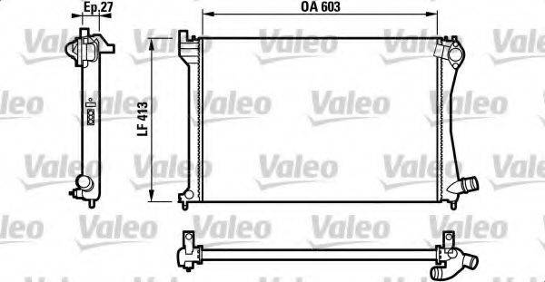 VALEO 732618 Радіатор, охолодження двигуна