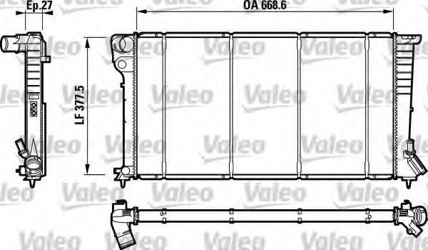 VALEO 732620 Радіатор, охолодження двигуна