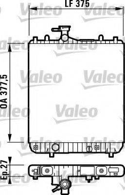 VALEO 732694 Радіатор, охолодження двигуна