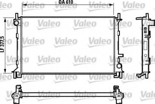 VALEO 732732 Радіатор, охолодження двигуна