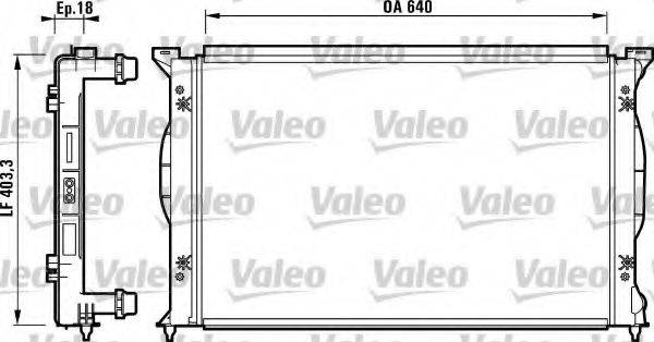 VALEO 732738 Радіатор, охолодження двигуна