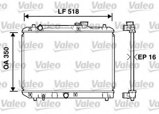 VALEO 732750 Радіатор, охолодження двигуна