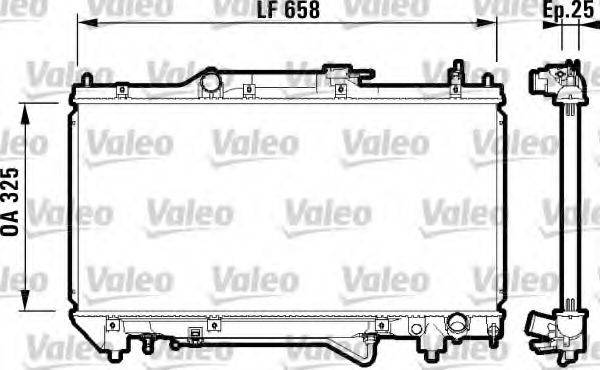 VALEO 732754 Радіатор, охолодження двигуна