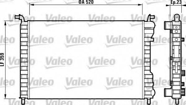 VALEO 732812 Радіатор, охолодження двигуна