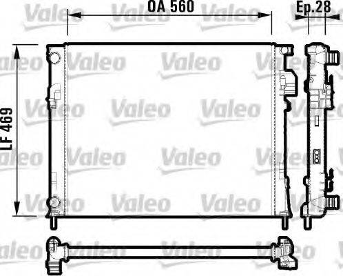 VALEO 732846 Радіатор, охолодження двигуна