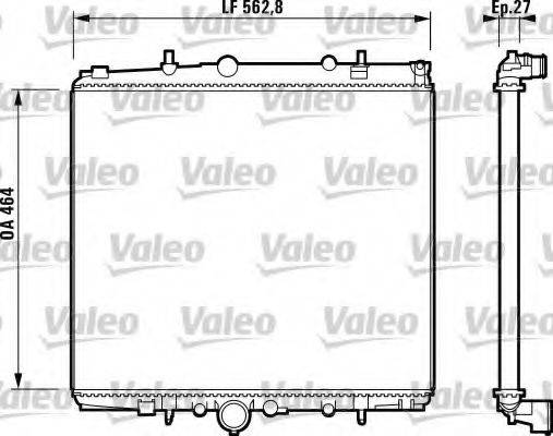 VALEO 732881 Радіатор, охолодження двигуна