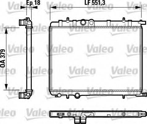 VALEO 732887 Радіатор, охолодження двигуна