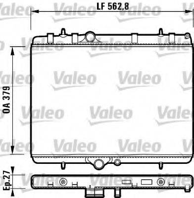 VALEO 732888 Радіатор, охолодження двигуна