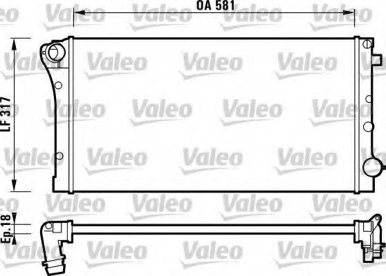 VALEO 732925 Радіатор, охолодження двигуна