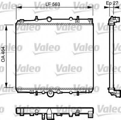 VALEO 732945 Радіатор, охолодження двигуна