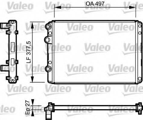 VALEO 732953 Радіатор, охолодження двигуна