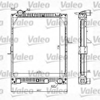 VALEO 732991 Радіатор, охолодження двигуна