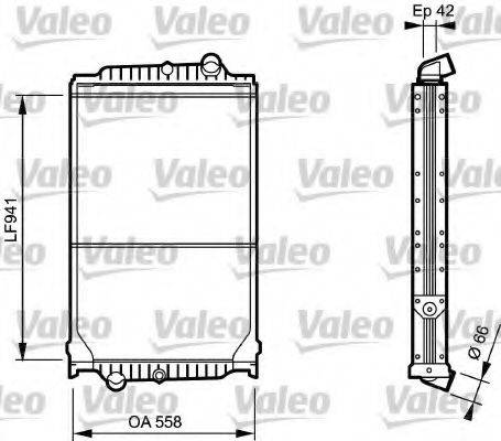 VALEO 733499 Радіатор, охолодження двигуна