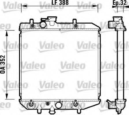 VALEO 734104 Радіатор, охолодження двигуна