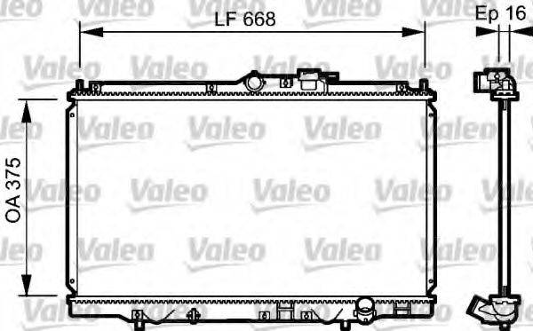 VALEO 734114 Радіатор, охолодження двигуна