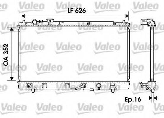 VALEO 734126 Радіатор, охолодження двигуна