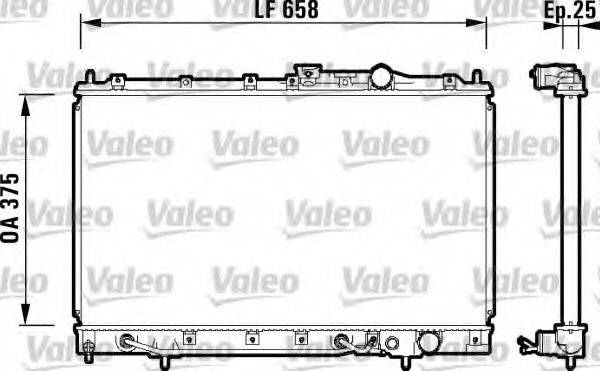 VALEO 734127 Радіатор, охолодження двигуна