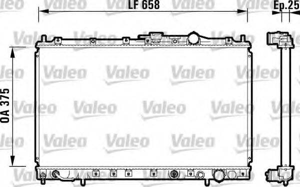 VALEO 734137 Радіатор, охолодження двигуна