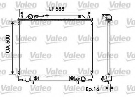 VALEO 734146 Радіатор, охолодження двигуна