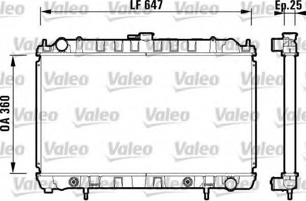 VALEO 734149 Радіатор, охолодження двигуна