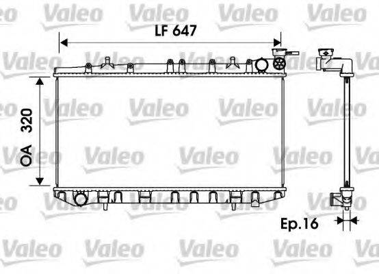 VALEO 734151 Радіатор, охолодження двигуна