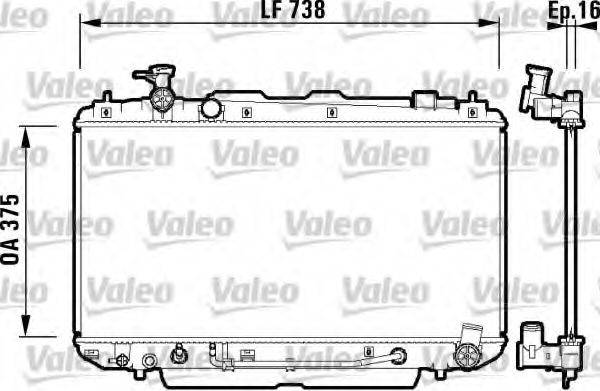 VALEO 734183 Радіатор, охолодження двигуна