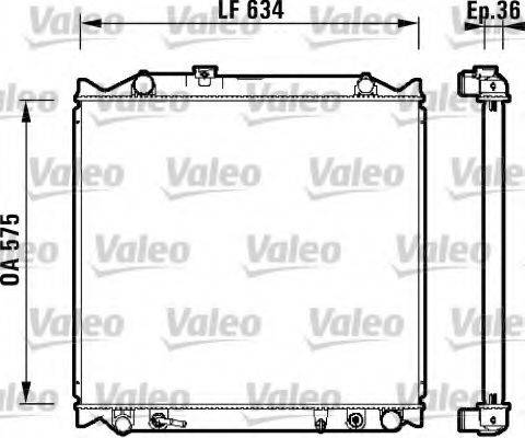 VALEO 734206 Радіатор, охолодження двигуна