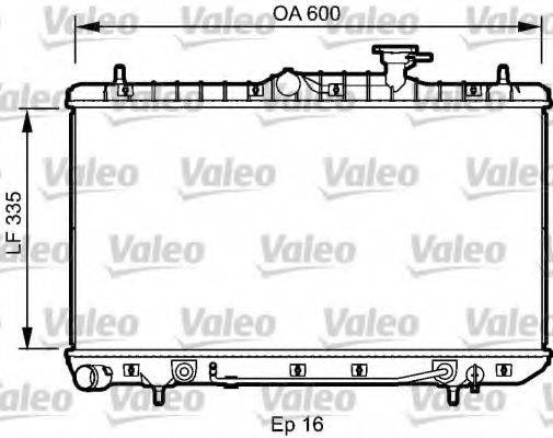 VALEO 734253 Радіатор, охолодження двигуна