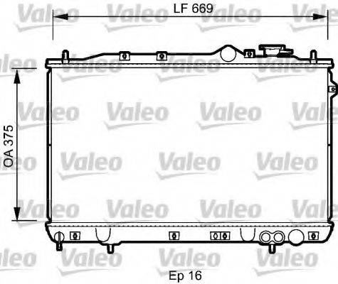 VALEO 734256 Радіатор, охолодження двигуна