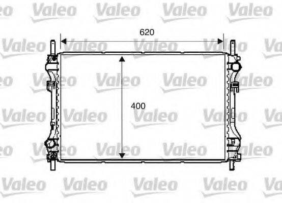 VALEO 734293 Радіатор, охолодження двигуна