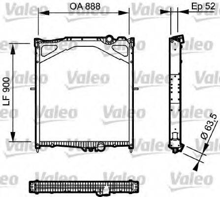 VALEO 734300 Радіатор, охолодження двигуна