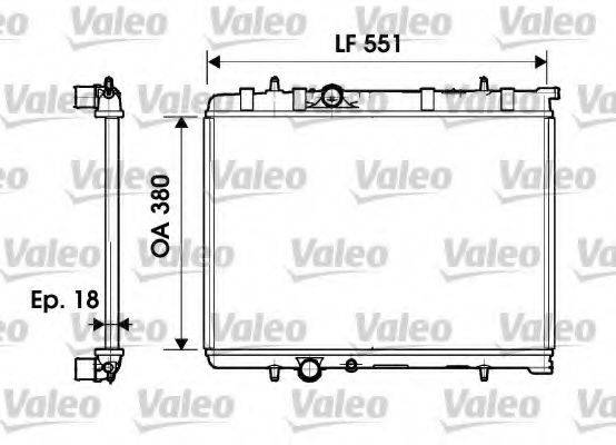 VALEO 734346 Радіатор, охолодження двигуна