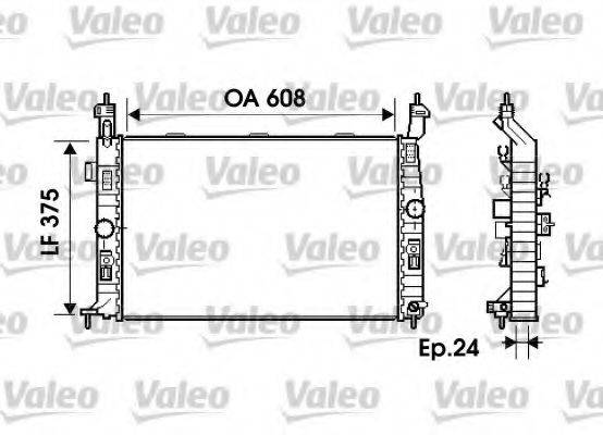 VALEO 734384 Радіатор, охолодження двигуна